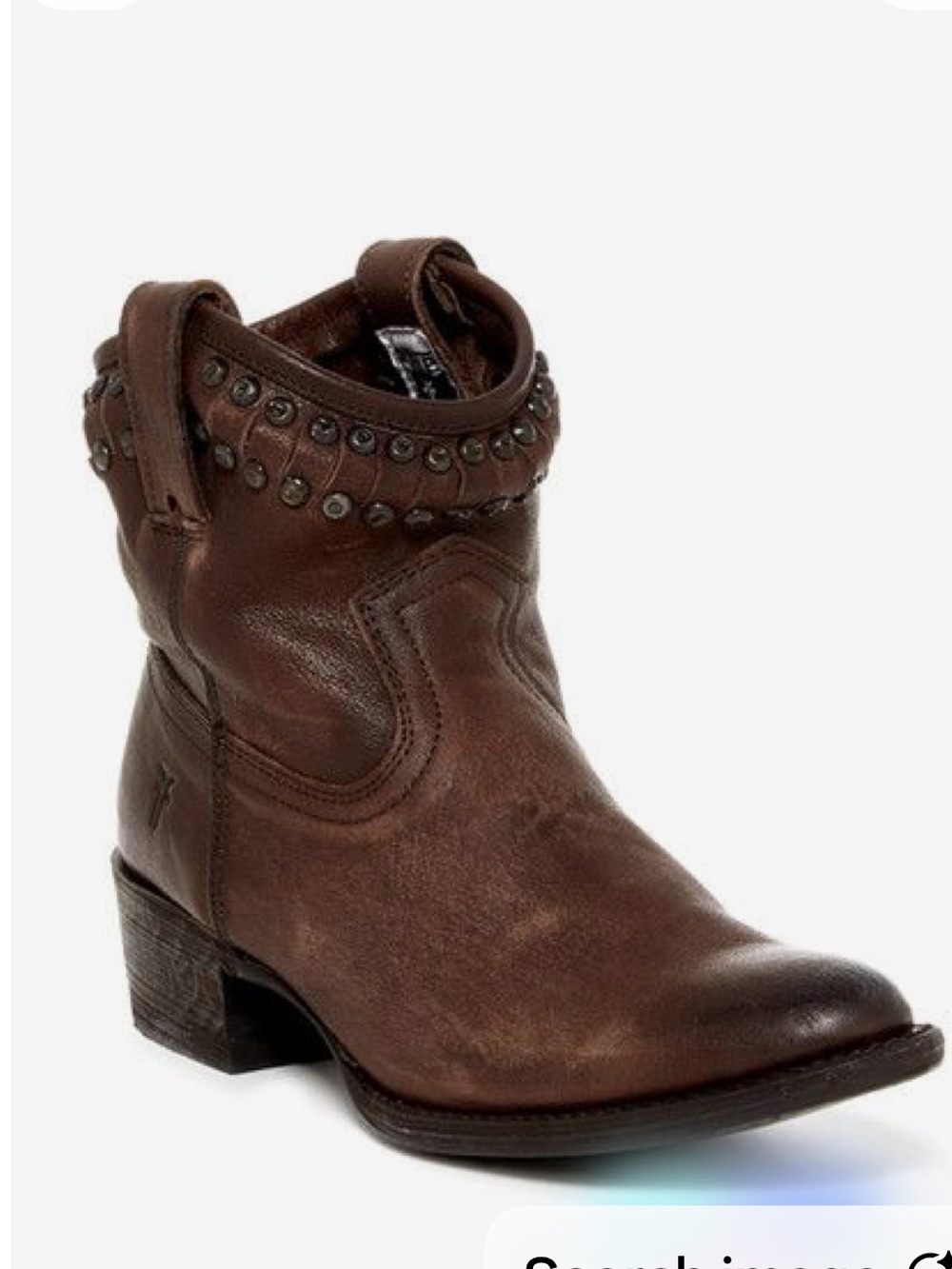 Frye Diana Cut Stud Leather Short Boots. Size 7.